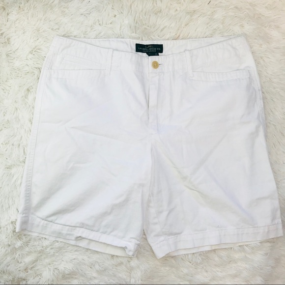 Lauren Ralph Lauren White Shorts 12 - Picture 1 of 4